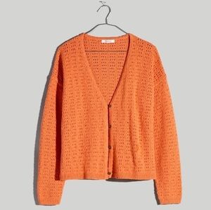 MADEWELL‎  Cardigan open stitch Top Knit Women's Size XS
